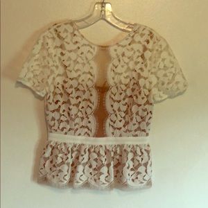BCBG MAXAZRIA Lace Top